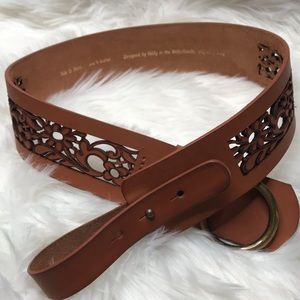 Oilily Conac Belt Sz S Cutout Detail Leather EUC